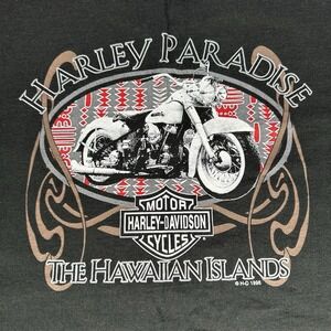 Vintage Harley Davidson Hawaii T Shirt Mens XL 1996 Paradise Graphic